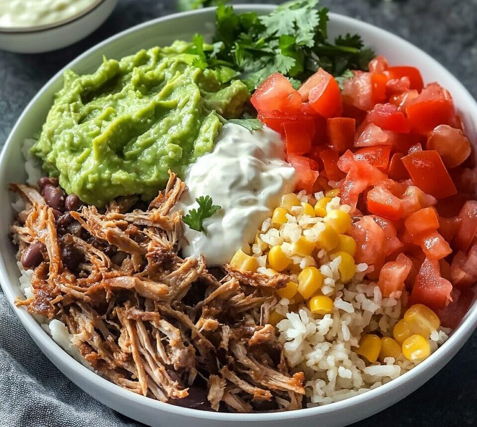 Low Calorie Carnitas Protein Bowls