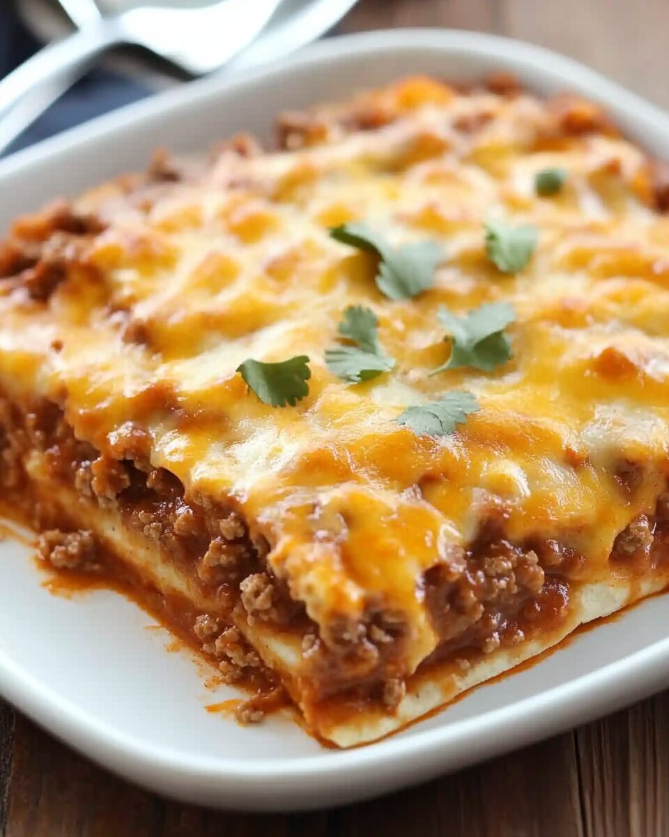 Beef Enchilada Casserole