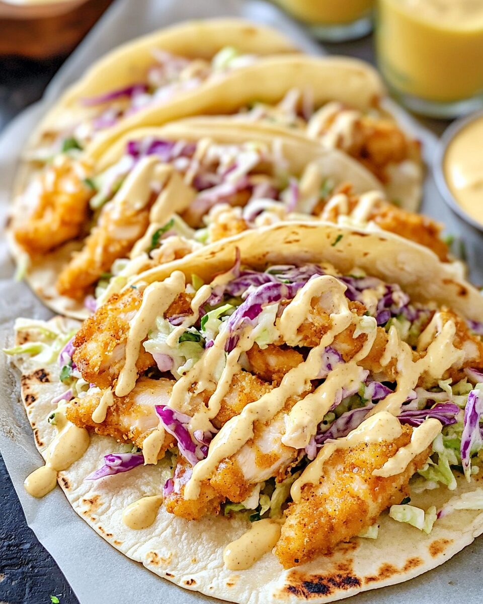 Honey Mustard Chicken Tacos