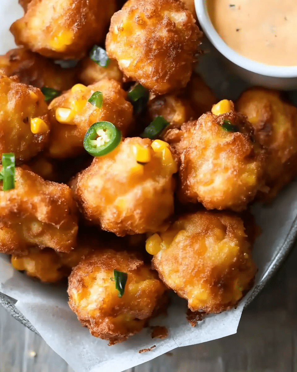 Jalapeño Cheddar Corn Fritters