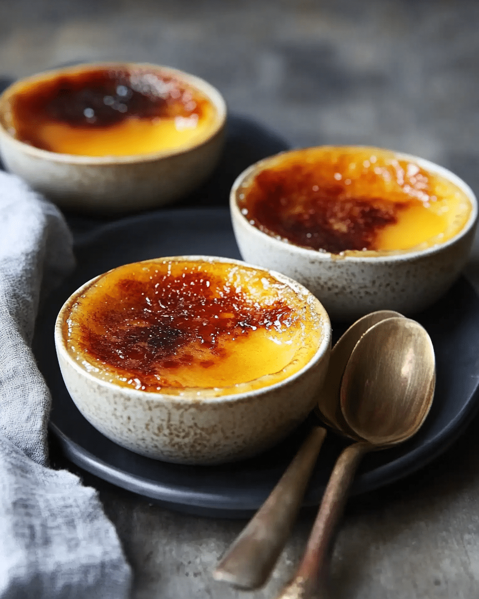 Mango Cardamom Crème Brûlée