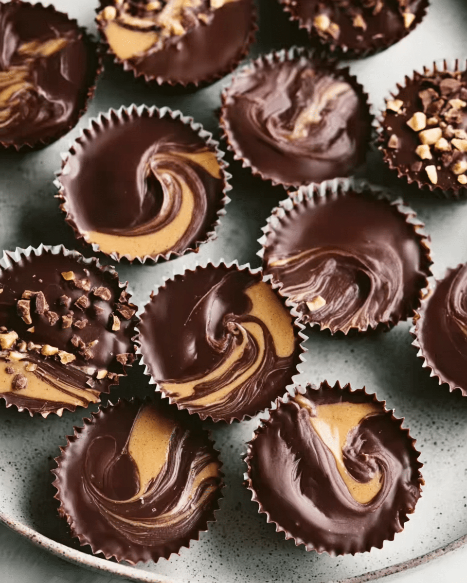 Swirled Tahini Cups