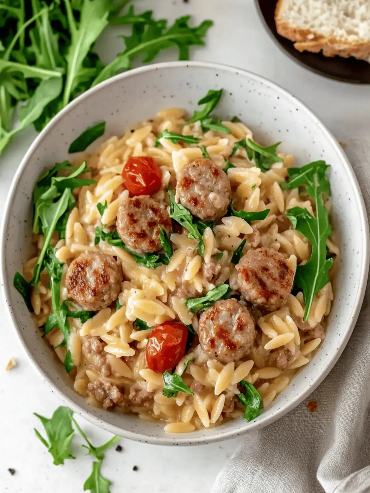 Savory Pork Sausage Orzotto: Quick Comfort Food Delight 4 Savory Pork Sausage Orzotto: Quick Comfort Food Delight