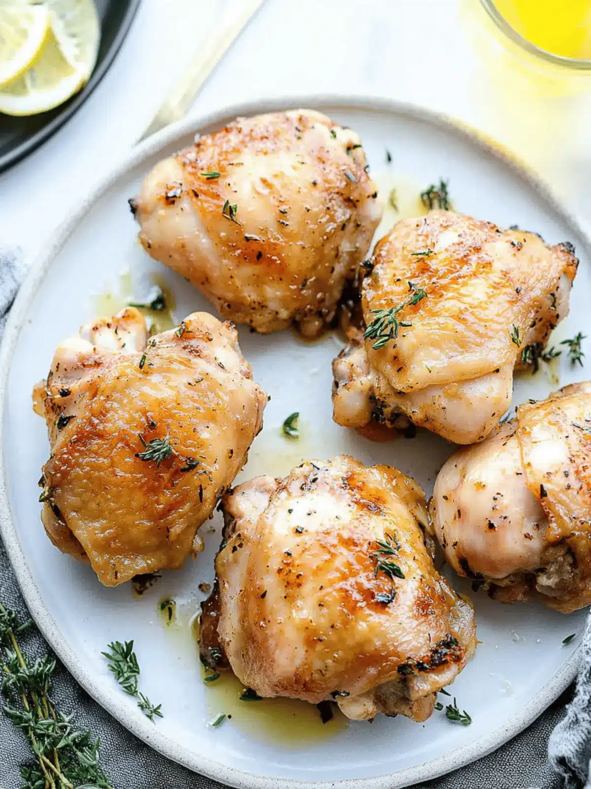 5-Ingredient Baked Honey Mustard Chicken Thighs for Easy Dinners 2 5-Ingredient Baked Honey Mustard Chicken Thighs for Easy Dinners