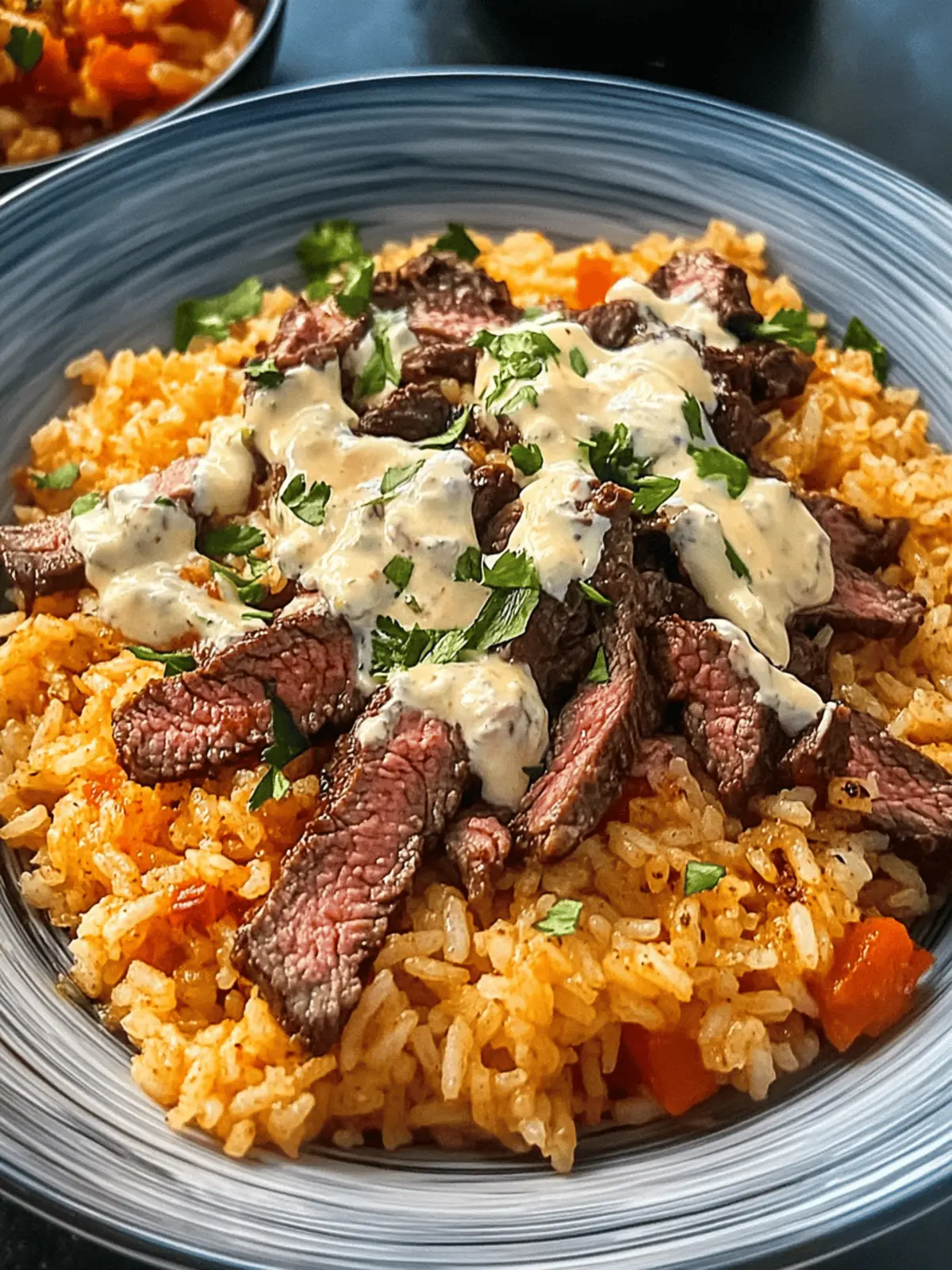 Ultimate Steak Queso Rice Bowl for Quick Comfort Food 2 Steak Queso Rice