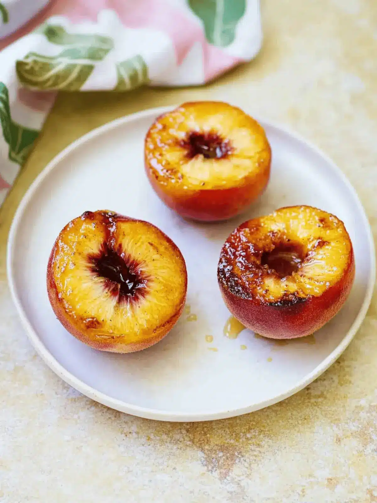 Irresistible Easy Air Fryer Peaches with Caramel Crunch 2 Easy Air Fryer Peaches