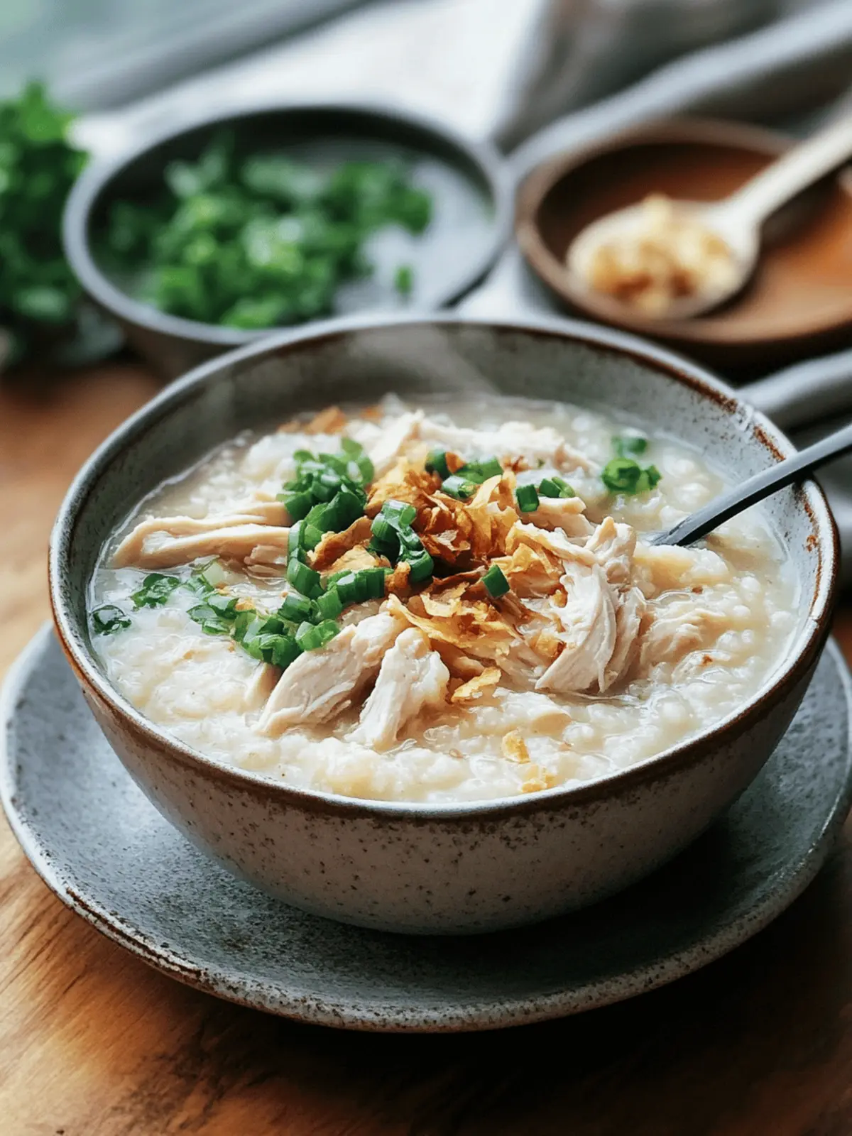 Easy Chicken Congee: Comfort in Every Silky Spoonful 4 Easy Chicken Congee: Comfort in Every Silky Spoonful