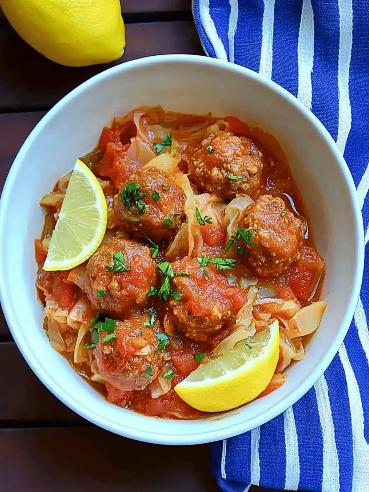 Unstuffed Sweet and Sour Cabbage with Meatballs for Cozy Nights 5 Unstuffed Sweet and Sour Cabbage with Meatballs