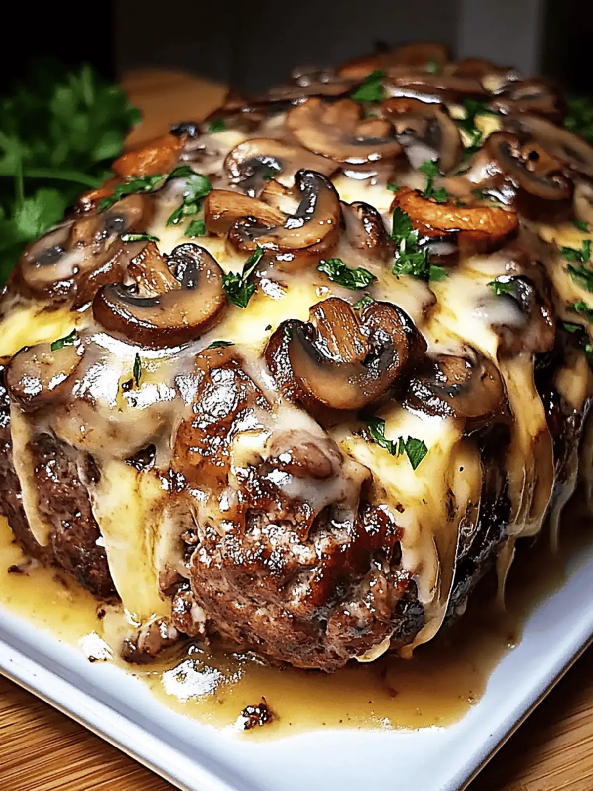 Mouthwatering Mushroom Swiss Cheese Meatloaf Recipe You’ll Love 3 Mushroom Swiss Cheese Meatloaf