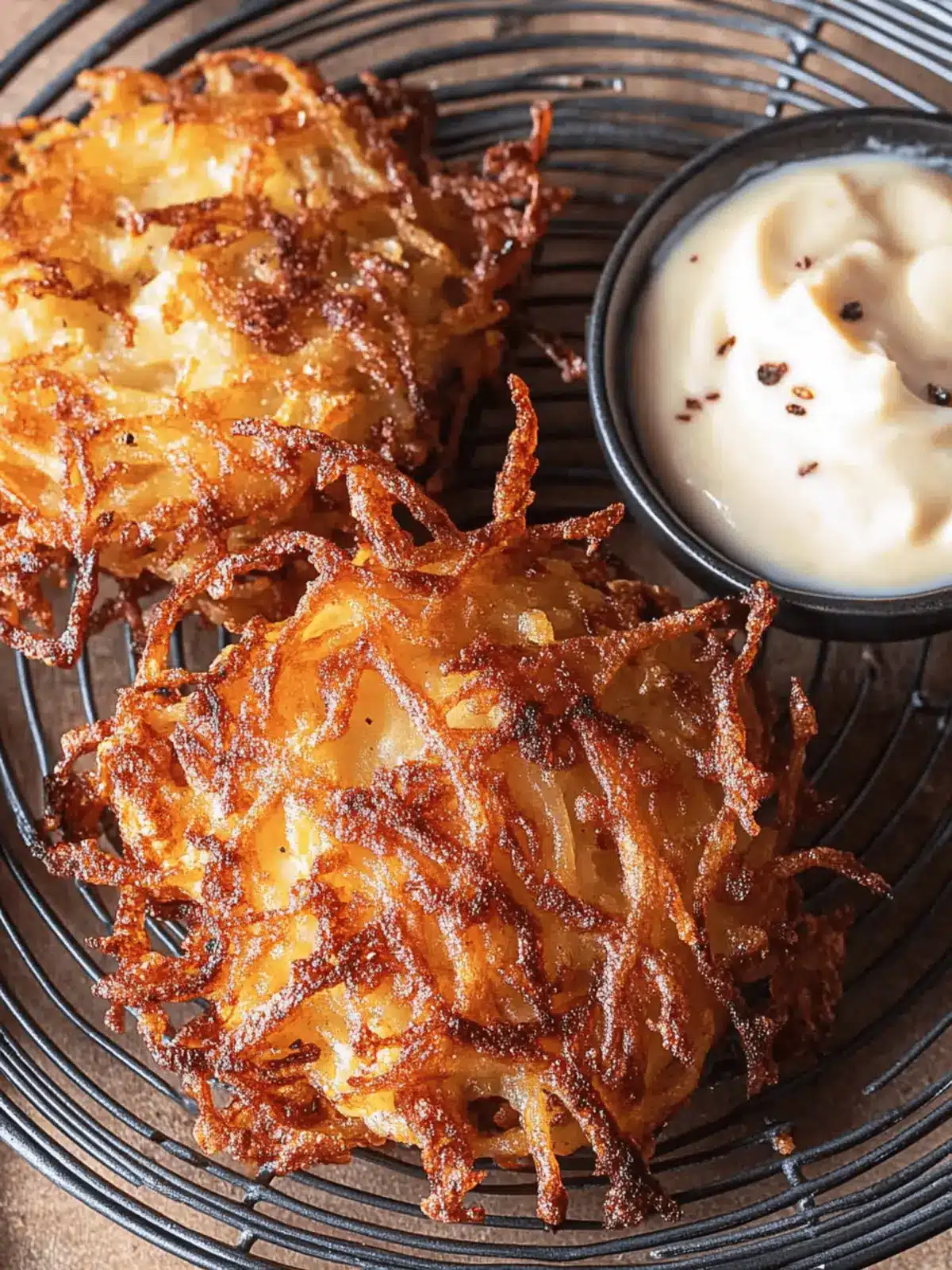 Figa's Crispy Potato Latkes Recipe with Homemade Applesauce 5 Figa’s Potato Latkes Recipe
