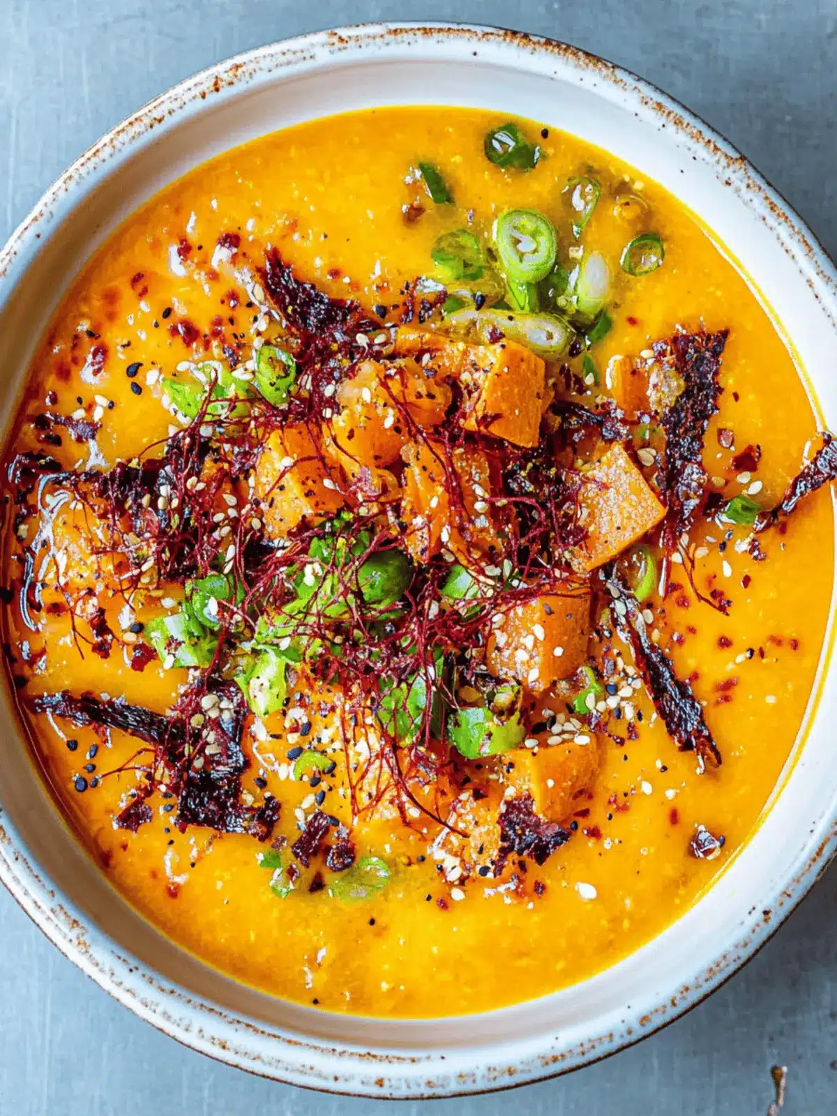 Spicy Miso Carrot Soup: Your Cozy Vegan Comfort Bowl 2 Spicy Miso Carrot Soup