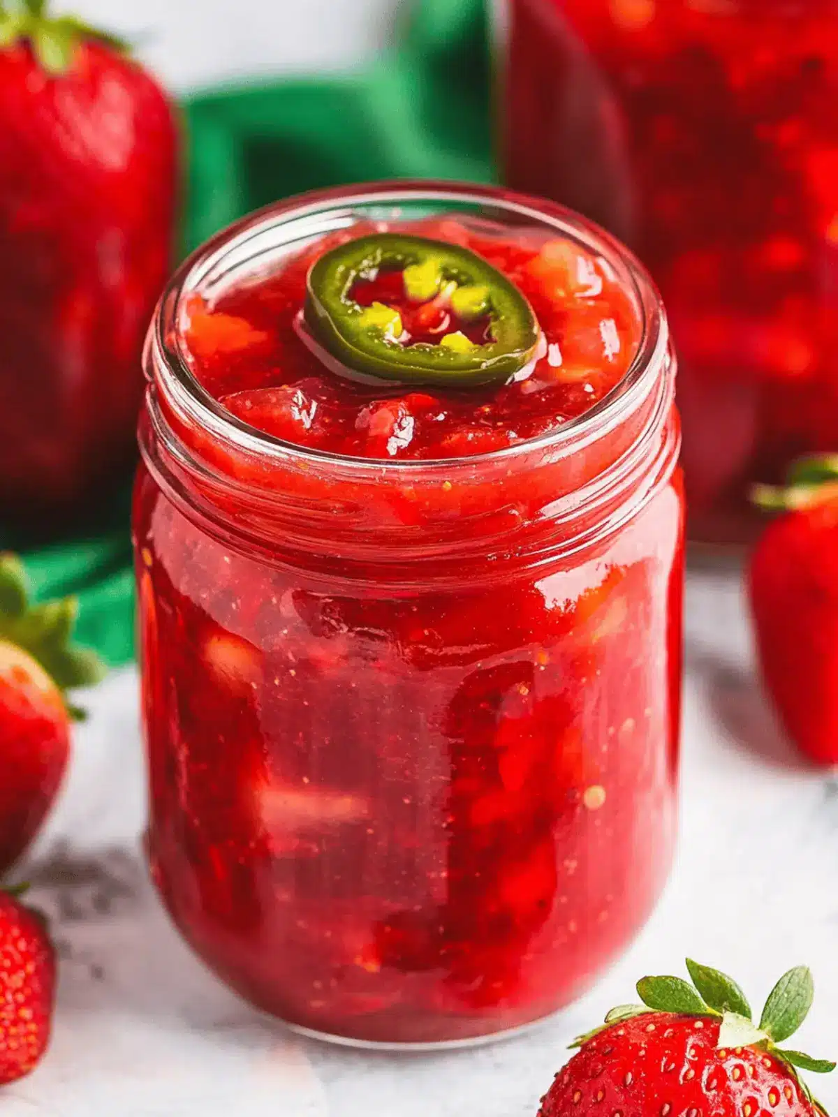 Jalapeno Strawberry Jam: Sweet and Spicy Homemade Bliss 2 Jalapeno Strawberry Jam