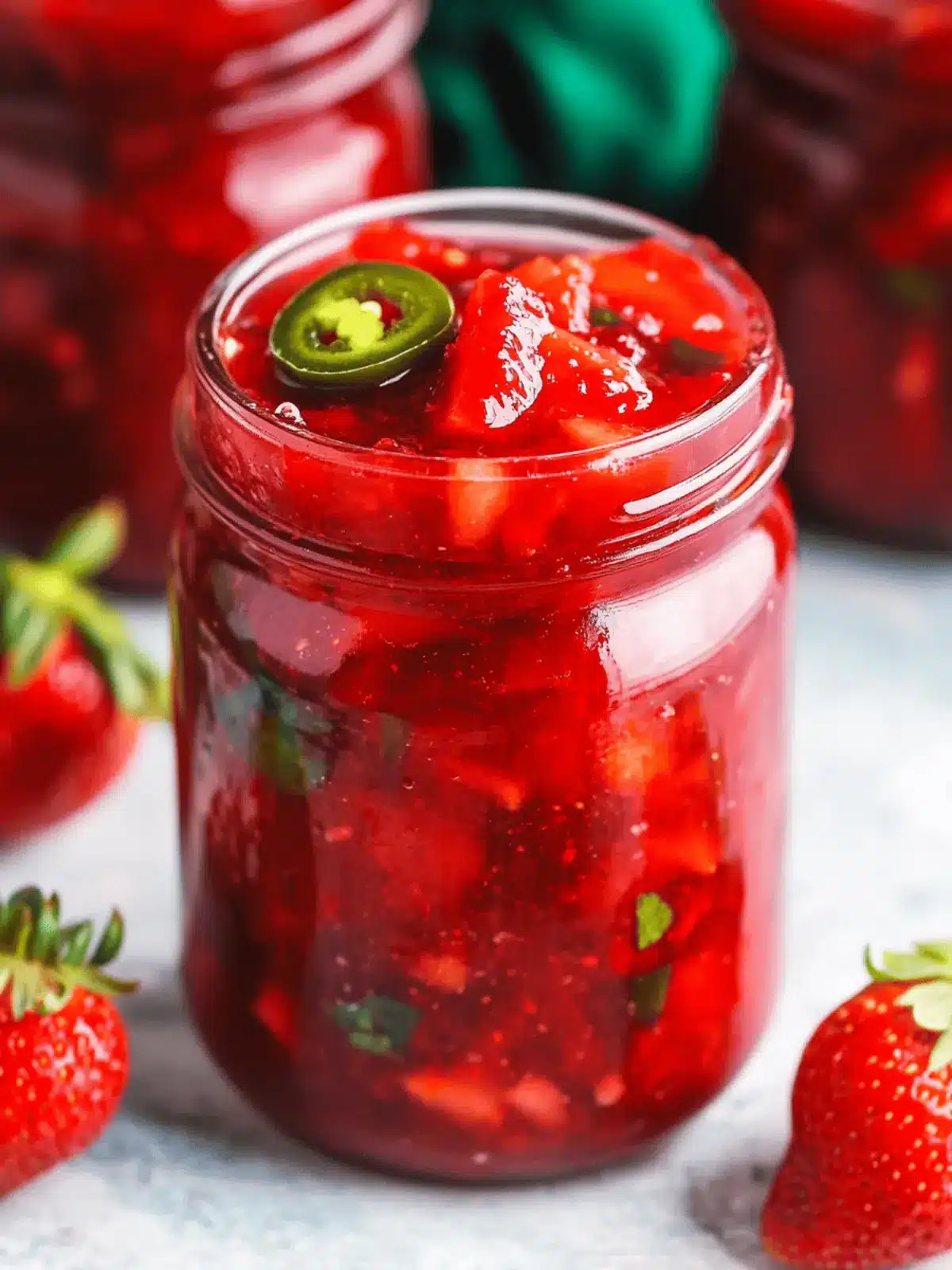 Jalapeno Strawberry Jam: Sweet and Spicy Homemade Bliss 4 Jalapeno Strawberry Jam
