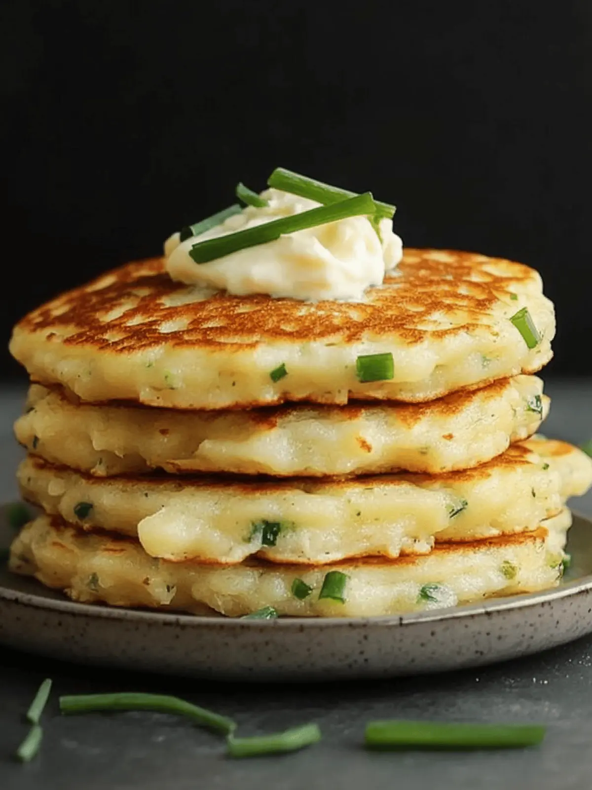 Cheese & Chive Pancakes: Fluffy Savory Delights to Savor 5 Cheese & Chive Pancakes