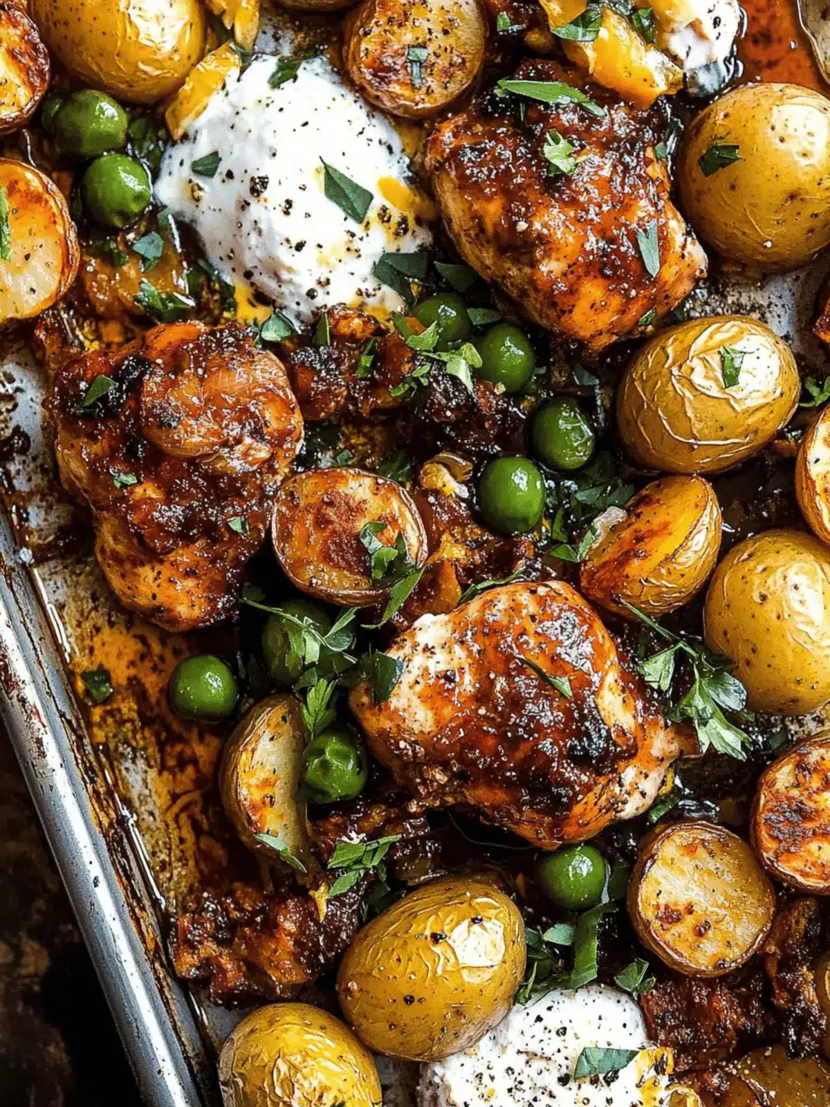 Sheet Pan Lemon Balsamic Chicken and Potatoes Made Easy 5 Sheet Pan Lemon Balsamic Chicken and Potatoes