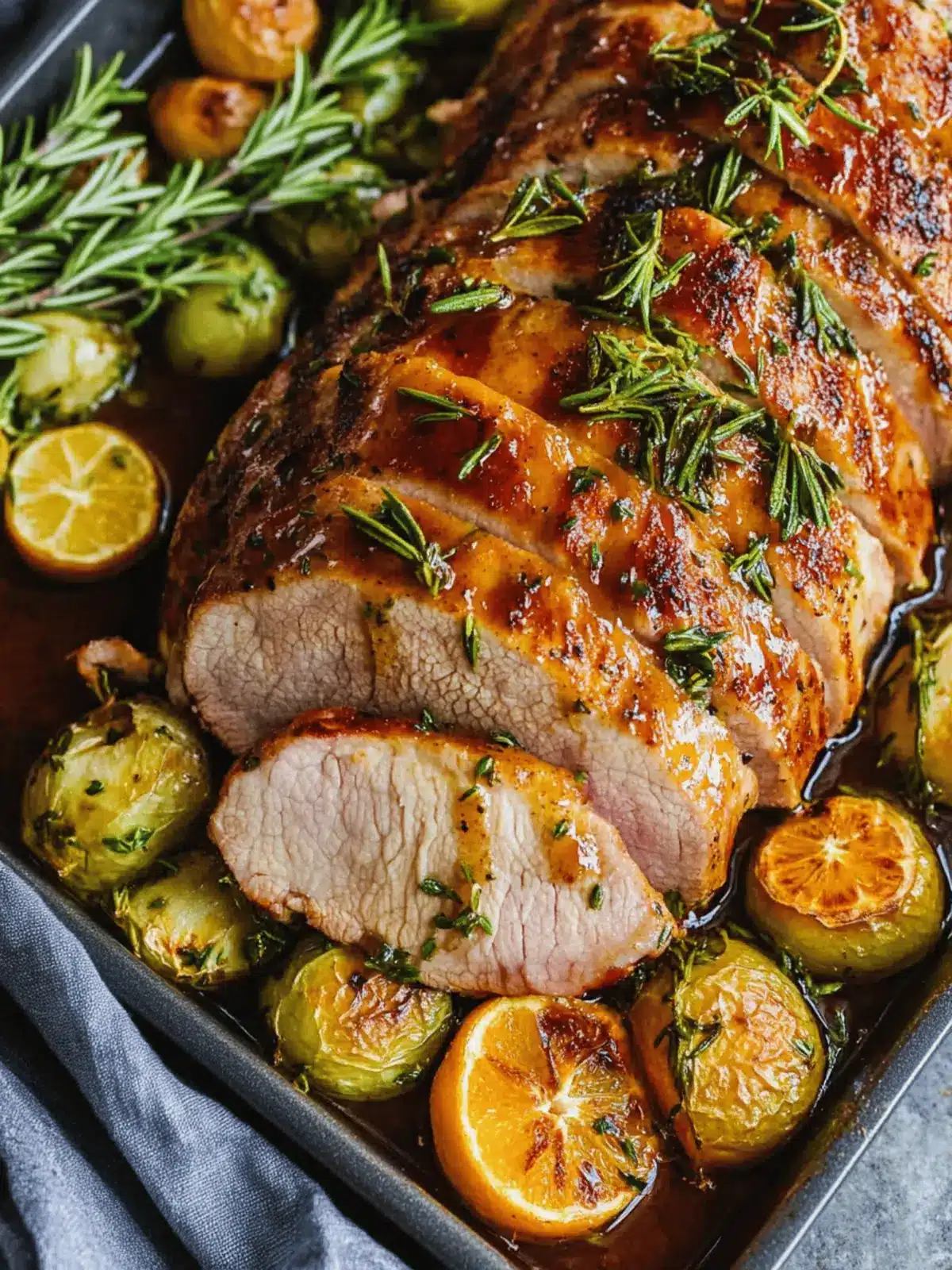 Savory Rosemary Orange Glazed Roasted Pork Tenderloin Delight 4 Rosemary Orange Glazed Roasted Pork Tenderloin