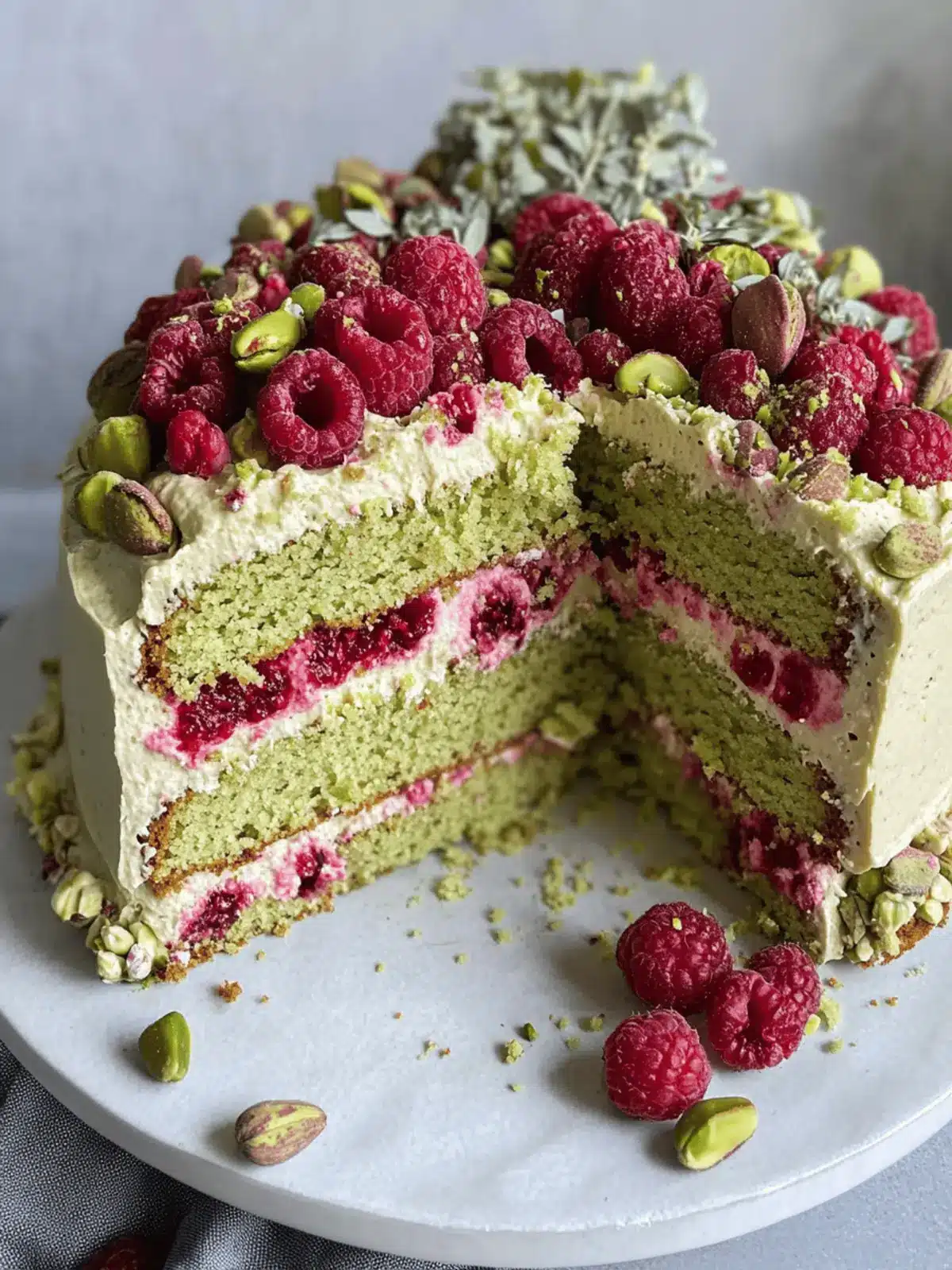 Pistachio Raspberry Cake: A Celebration of Flavor and Color 2 Pistachio Raspberry Cake