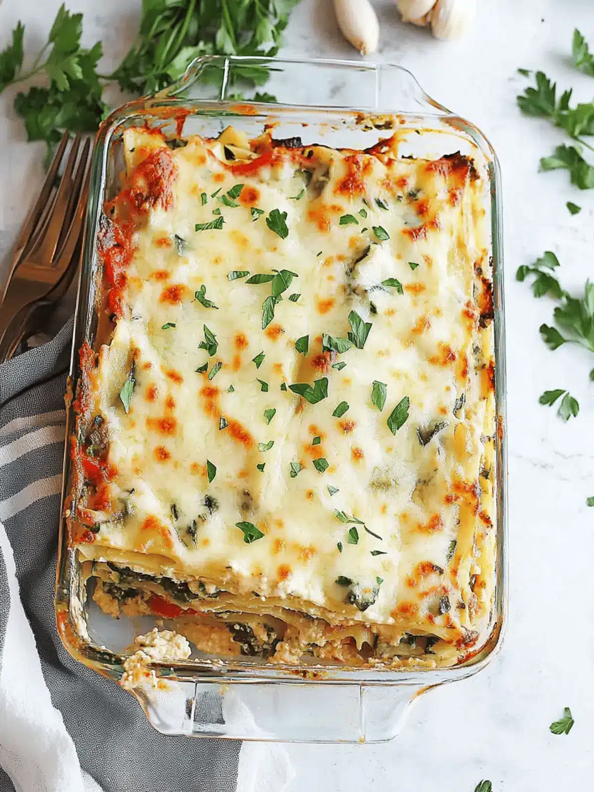 Loaded Veggie White Lasagna That Everyone Will Adore 3 Loaded Veggie White Lasagna