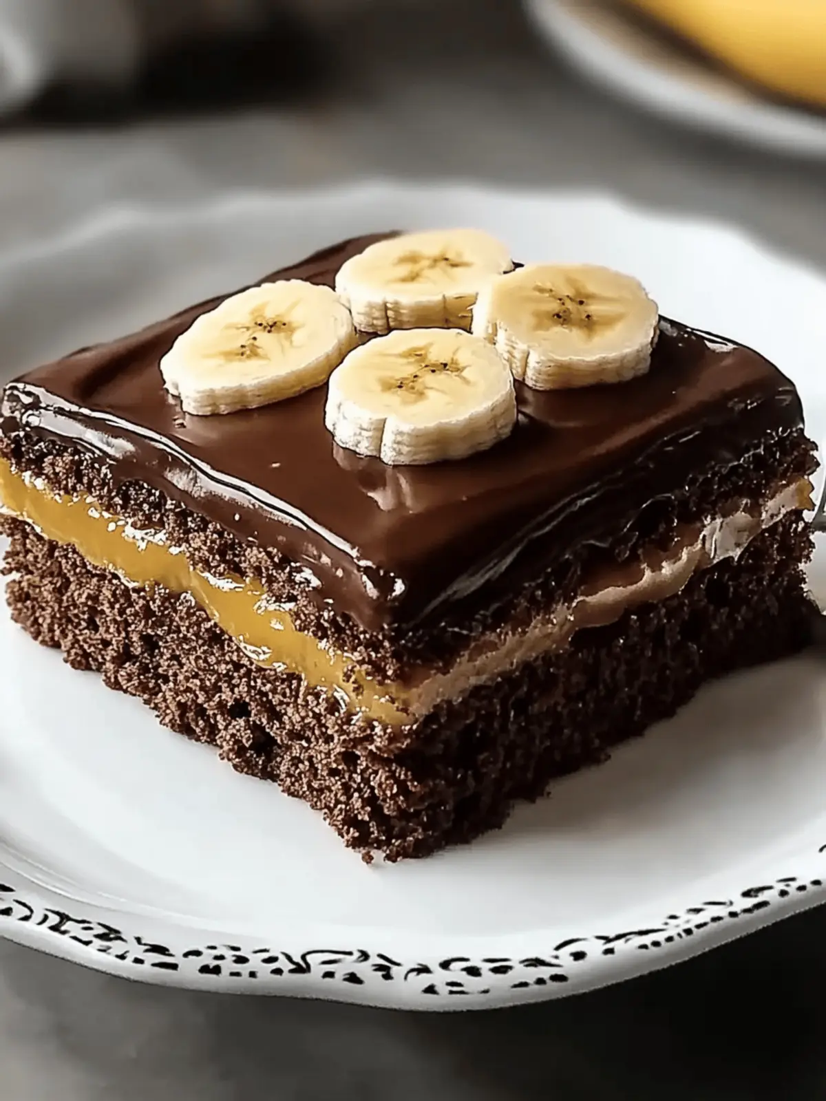 Moist Banana Cake with Chocolate Frosting Everyone Will Love 5 Banana Cake with Chocolate Frosting