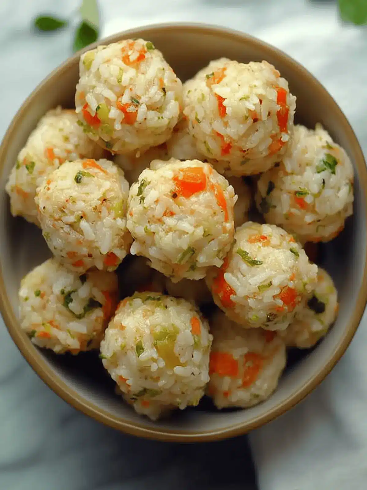 Easy Veggie Rice Balls: A Fun, Healthy Snack for Everyone 3 Veggie Rice Balls