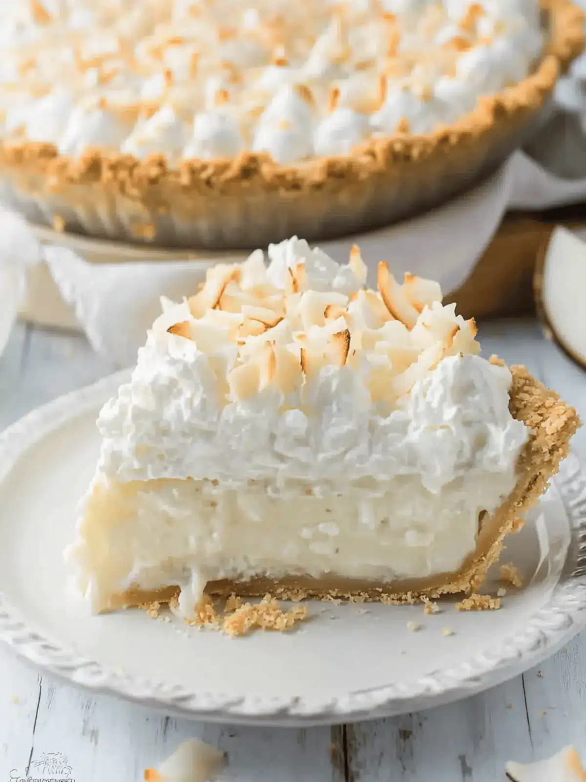 Indulge in This Dreamy Triple Coconut Cream Pie Delight 4 Triple Coconut Cream Pie