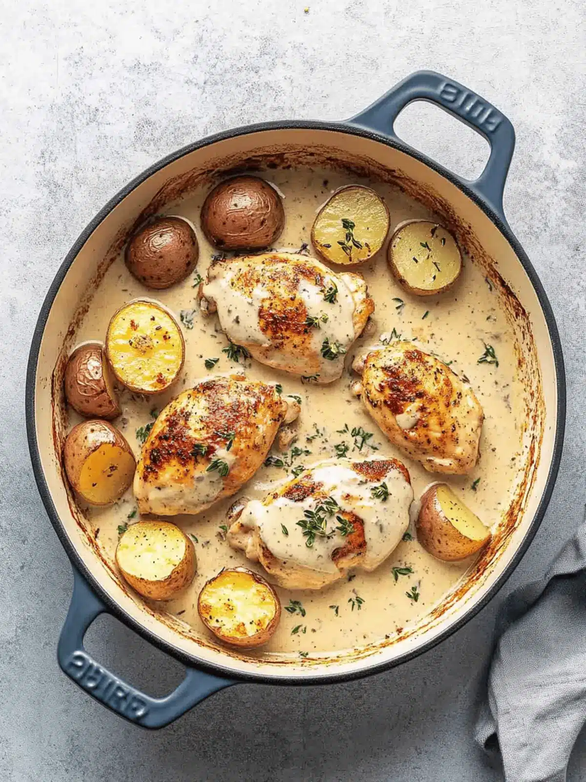 Heavenly Chicken and Potatoes with Dijon Cream Sauce Delight 2 Chicken and Potatoes with Dijon Cream Sauce