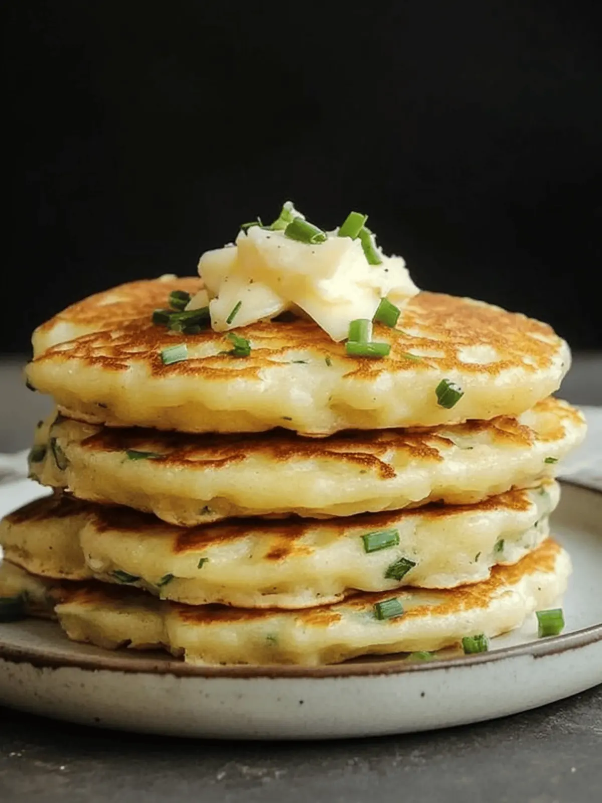 Cheese & Chive Pancakes: Fluffy Savory Delights to Savor 3 Cheese & Chive Pancakes