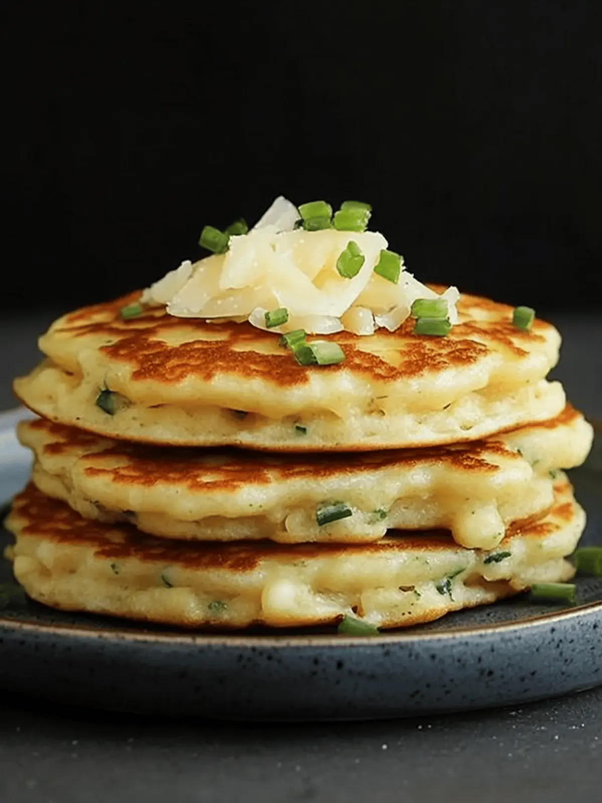 Cheese & Chive Pancakes: Fluffy Savory Delights to Savor 2 Cheese & Chive Pancakes