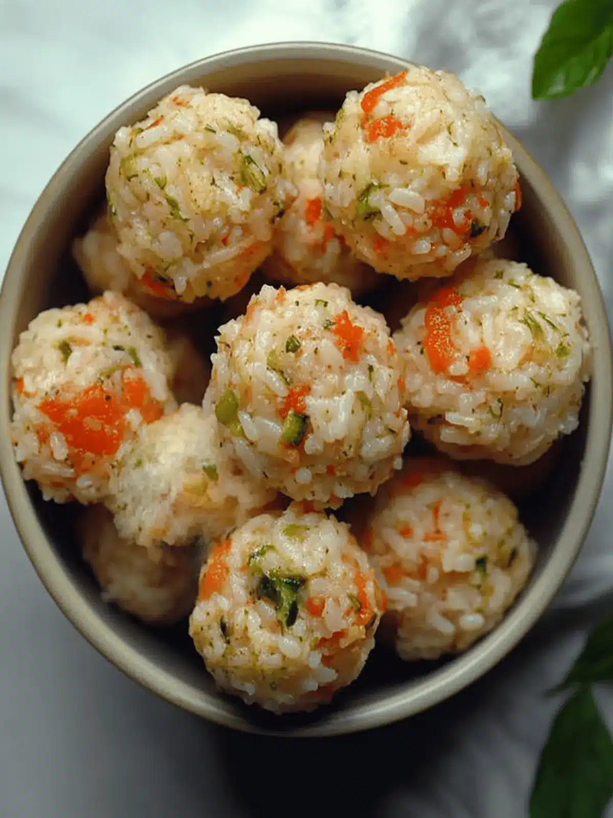 Easy Veggie Rice Balls: A Fun, Healthy Snack for Everyone 4 Veggie Rice Balls