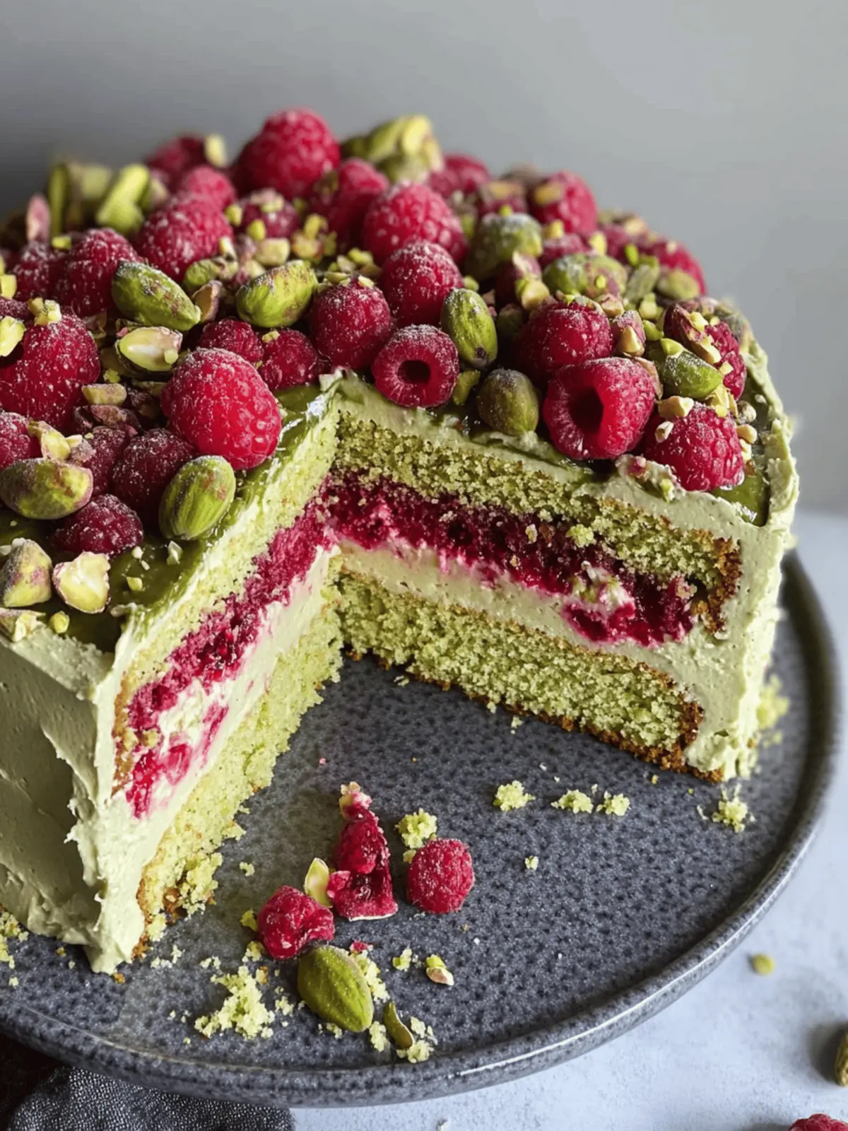 Pistachio Raspberry Cake: A Celebration of Flavor and Color 3 Pistachio Raspberry Cake