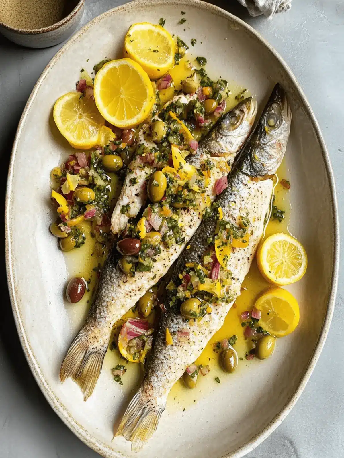 Branzino with Citrus Olive Salsa for a Zesty Weeknight Feast 4 Branzino with Citrus Olive Salsa