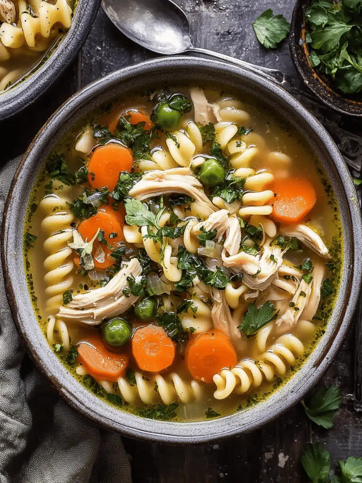 Fresh Herb Chicken Noodle Soup: Comfort in Every Spoonful 3 Fresh Herb Chicken Noodle Soup
