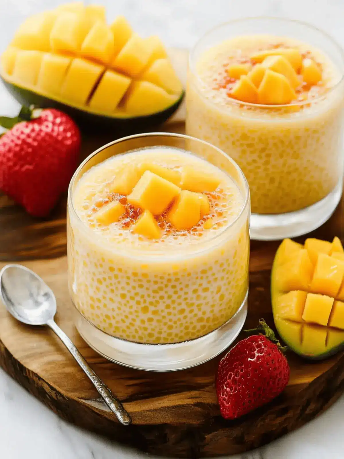 Delicious Mango Tapioca Pudding for a Tropical Treat! 3 Mango Tapioca Pudding (Mango Sago)