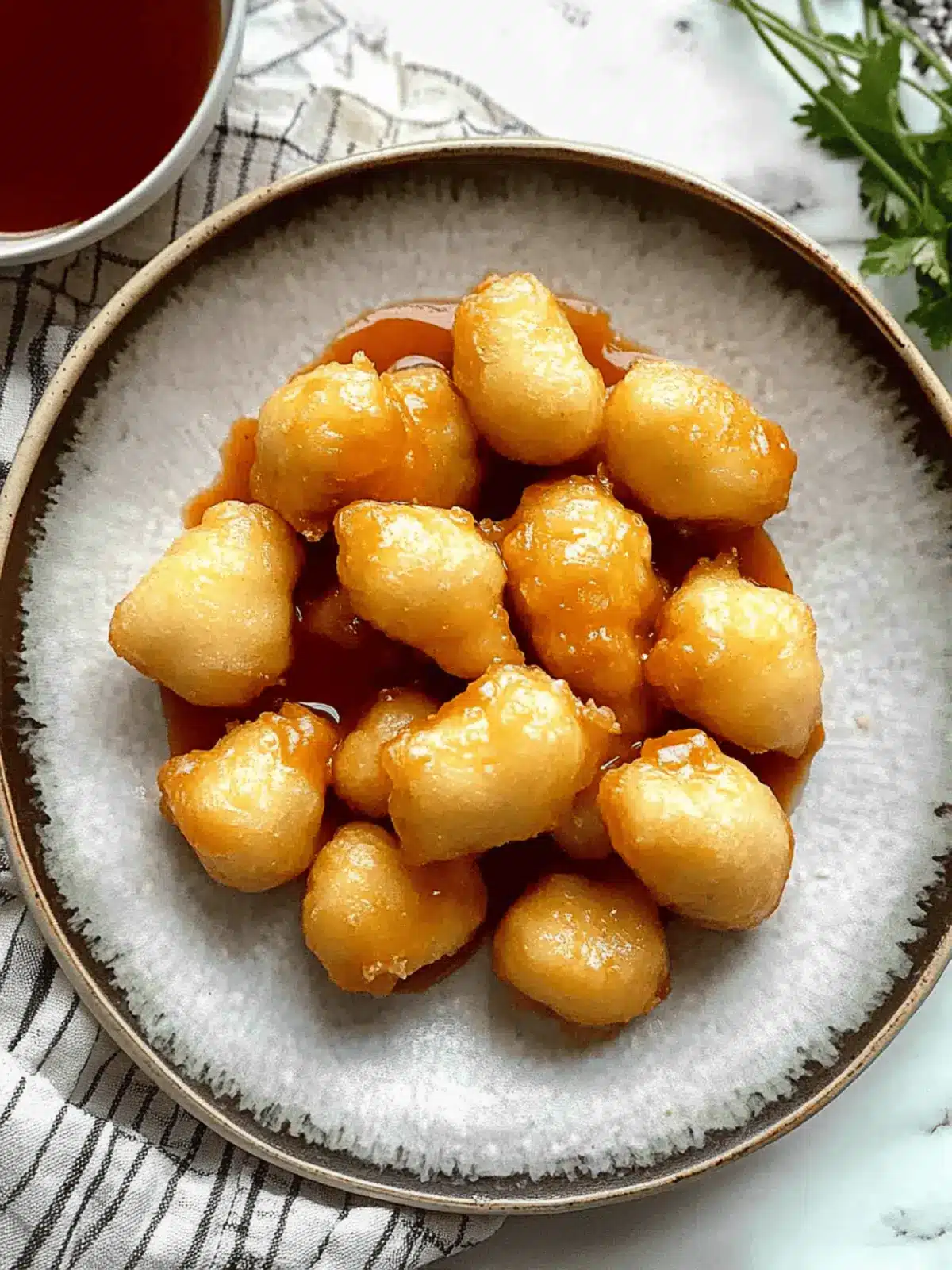 Crispy Chinese Chicken Balls With Sweet And Sour Sauce Bliss 5 Chinese Chicken Balls With Sweet And Sour Sauce