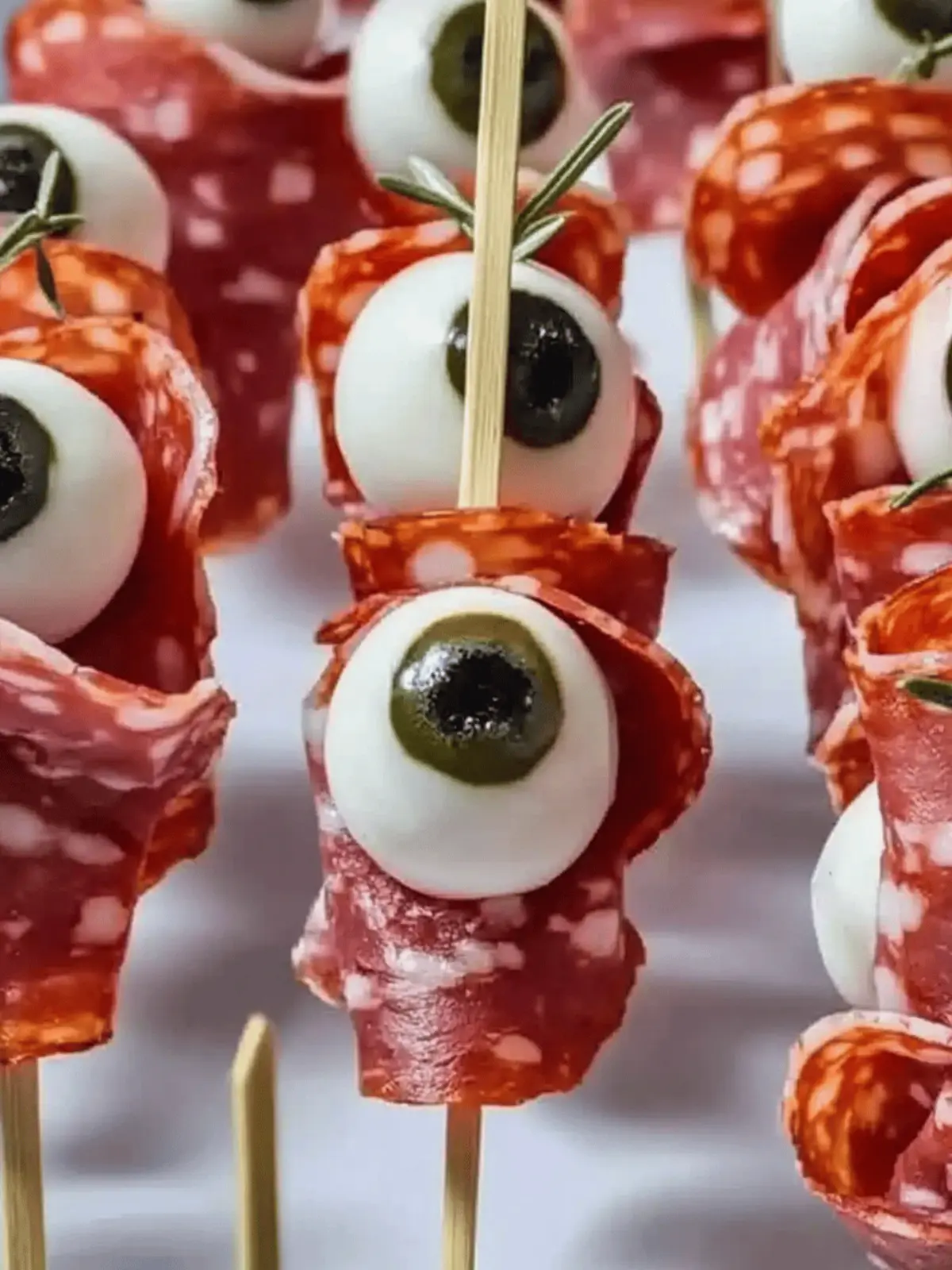 Skewered Salami Eyeballs: Spooky Delights for Halloween Parties 3 Skewered Salami Eyeballs