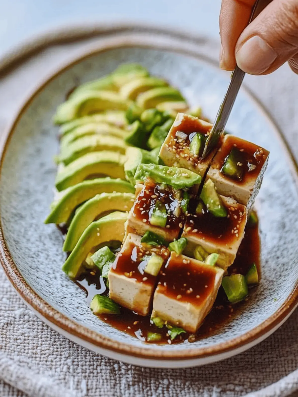 Delicious Tofu Avocado Salad for a No-Cook Fresh Feast 2 Tofu Avocado Salad