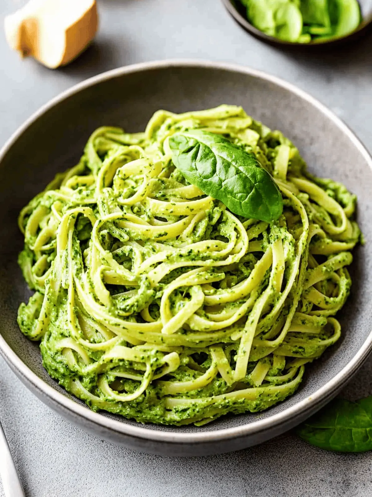 10-Minute Spinach Pasta Sauce That's Creamy and Guilt-Free 2 10-Minute Spinach Pasta Sauce