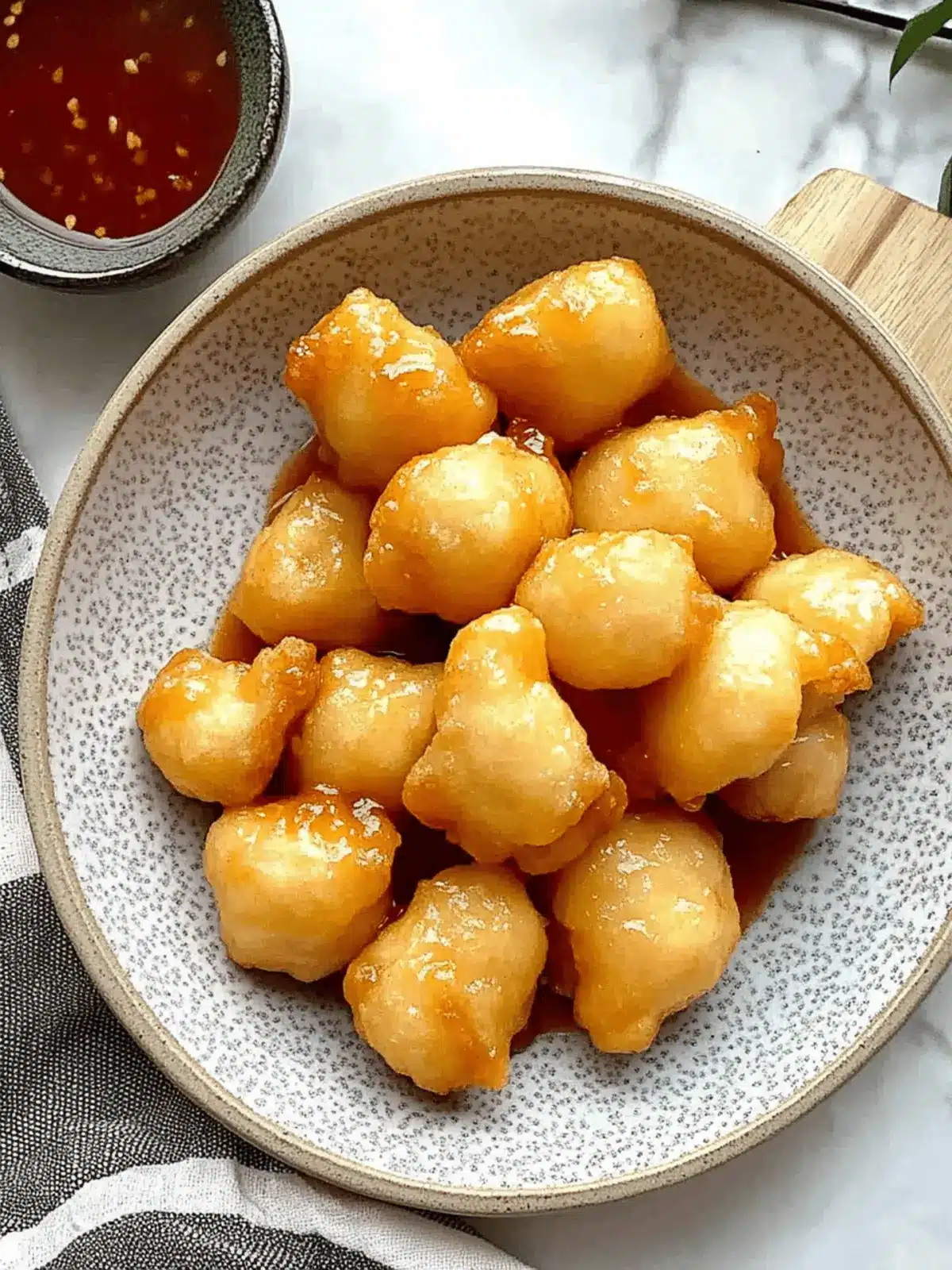 Crispy Chinese Chicken Balls With Sweet And Sour Sauce Bliss 4 Chinese Chicken Balls With Sweet And Sour Sauce