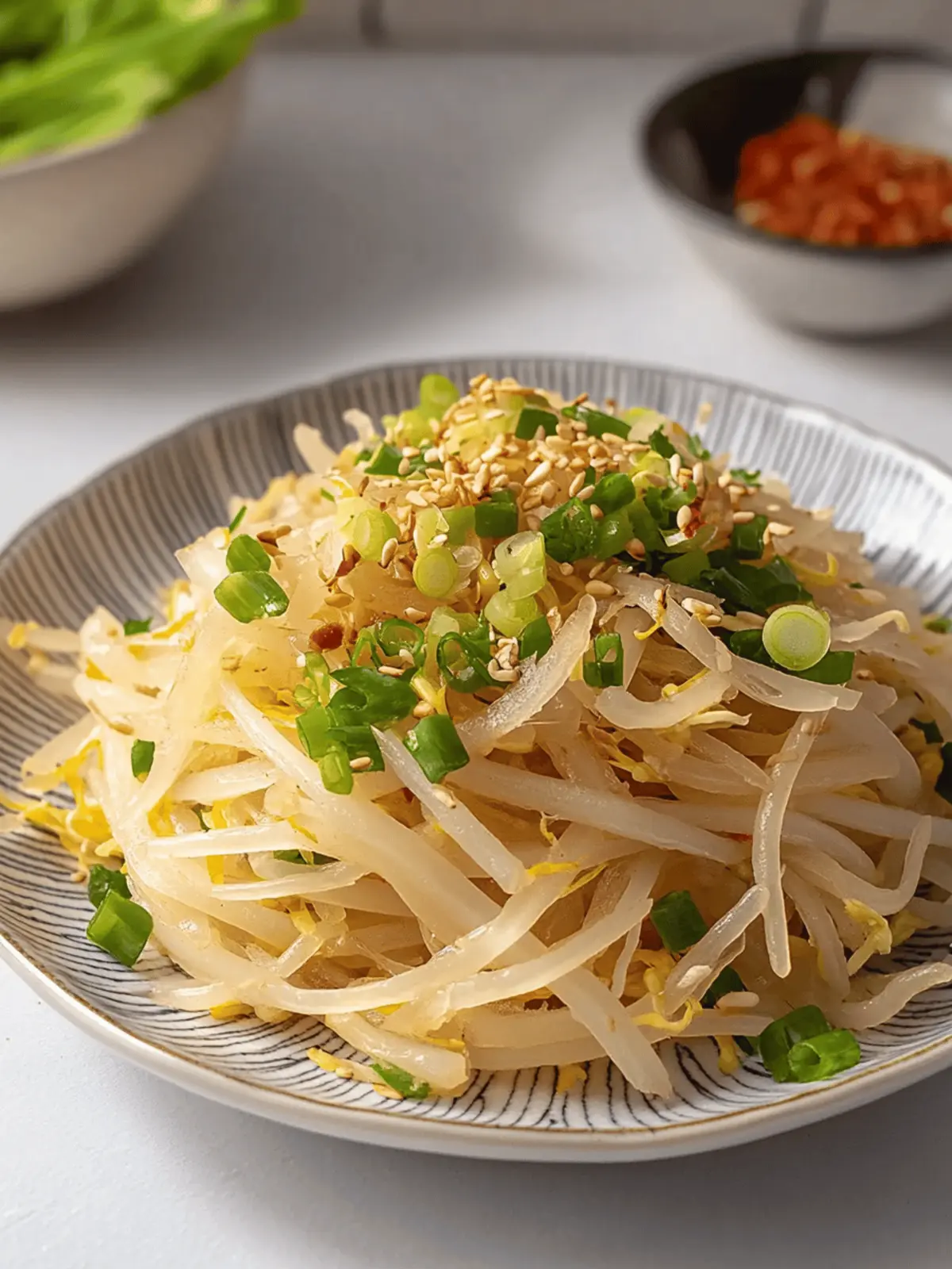 Korean Bean Sprout Salad: Crunchy, Healthy, and Quick Delight 5 Korean Bean Sprout Salad