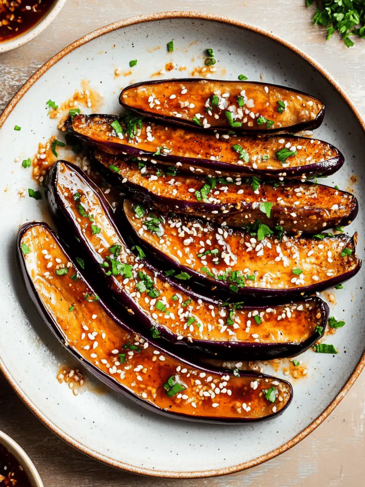 Crispy Air Fryer Eggplant with Miso Sauce – Vegan Delight 3 Air Fryer Eggplant with Miso Sauce