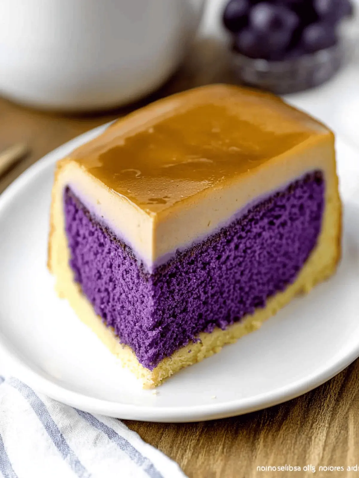 Delicious Ube Cake Flan: A Festive Filipino Delight 2 Ube Cake Flan