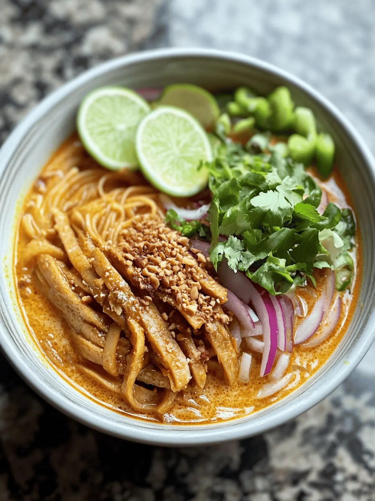 Vegan Khao Soi: Irresistibly Creamy Thai Noodle Soup Delight 2 Vegan Khao Soi (Thai Coconut Noodle Soup)