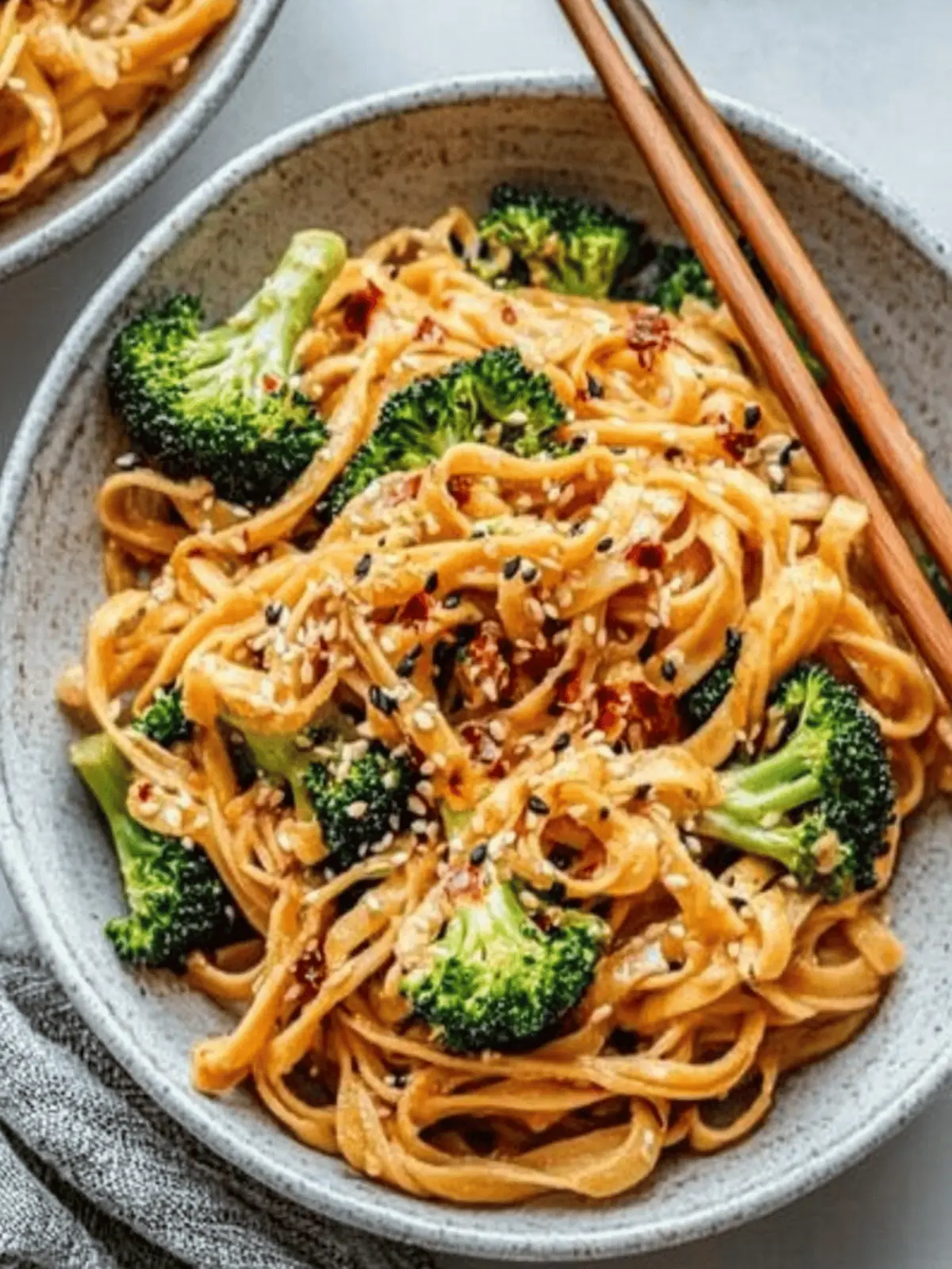 Crispy Broccoli Sweet and Spicy Sesame Tahini Noodles Bliss 5 Crispy Broccoli Sweet and Spicy Sesame Tahini Noodles