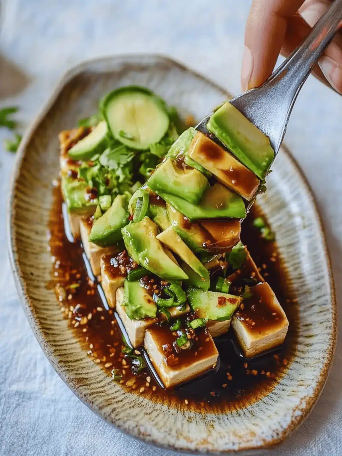 Delicious Tofu Avocado Salad for a No-Cook Fresh Feast 3 Tofu Avocado Salad