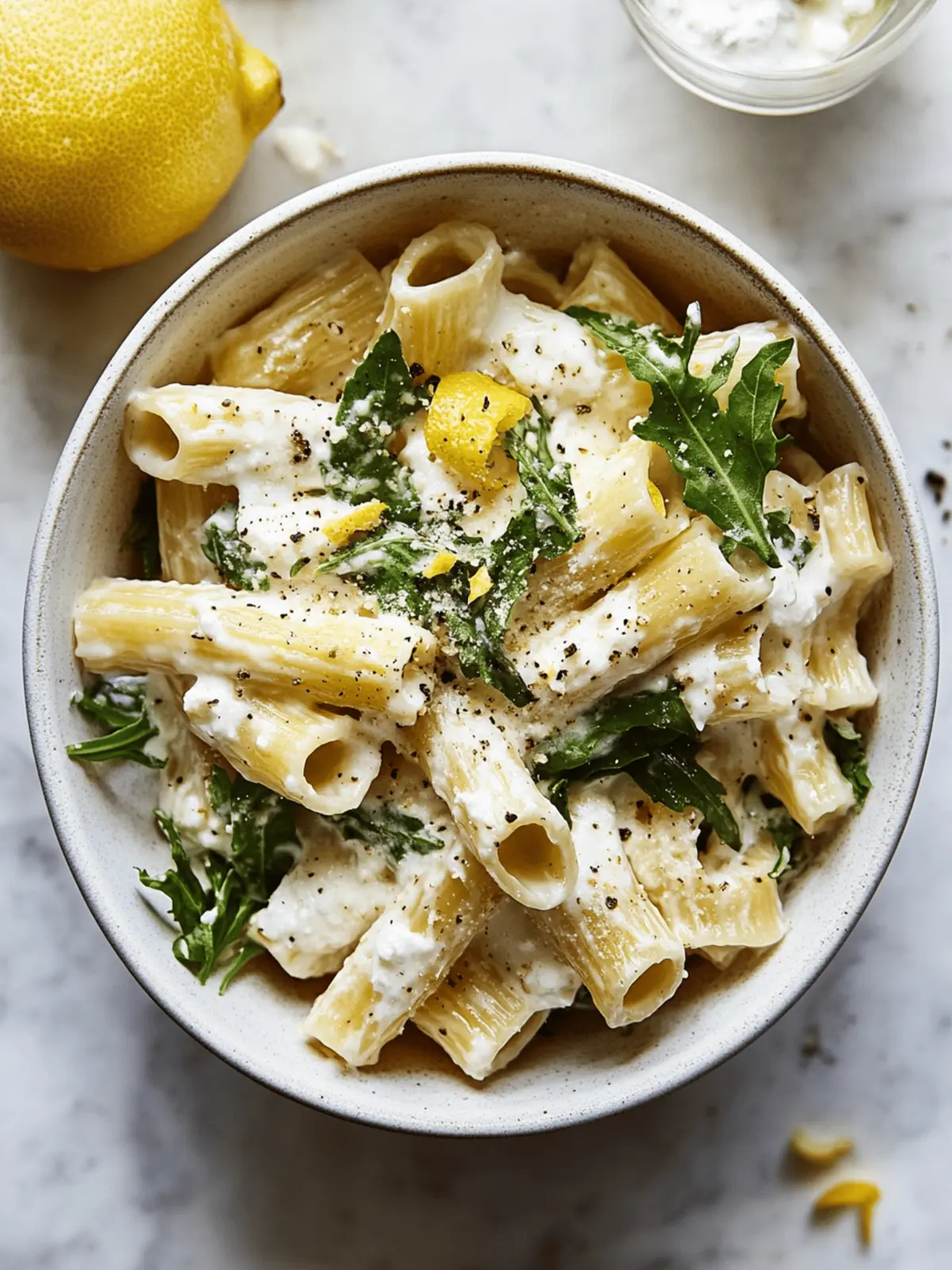 Lemon Ricotta Pasta With Arugula: Creamy Joy in 20 Minutes 5 Lemon Ricotta Pasta With Arugula