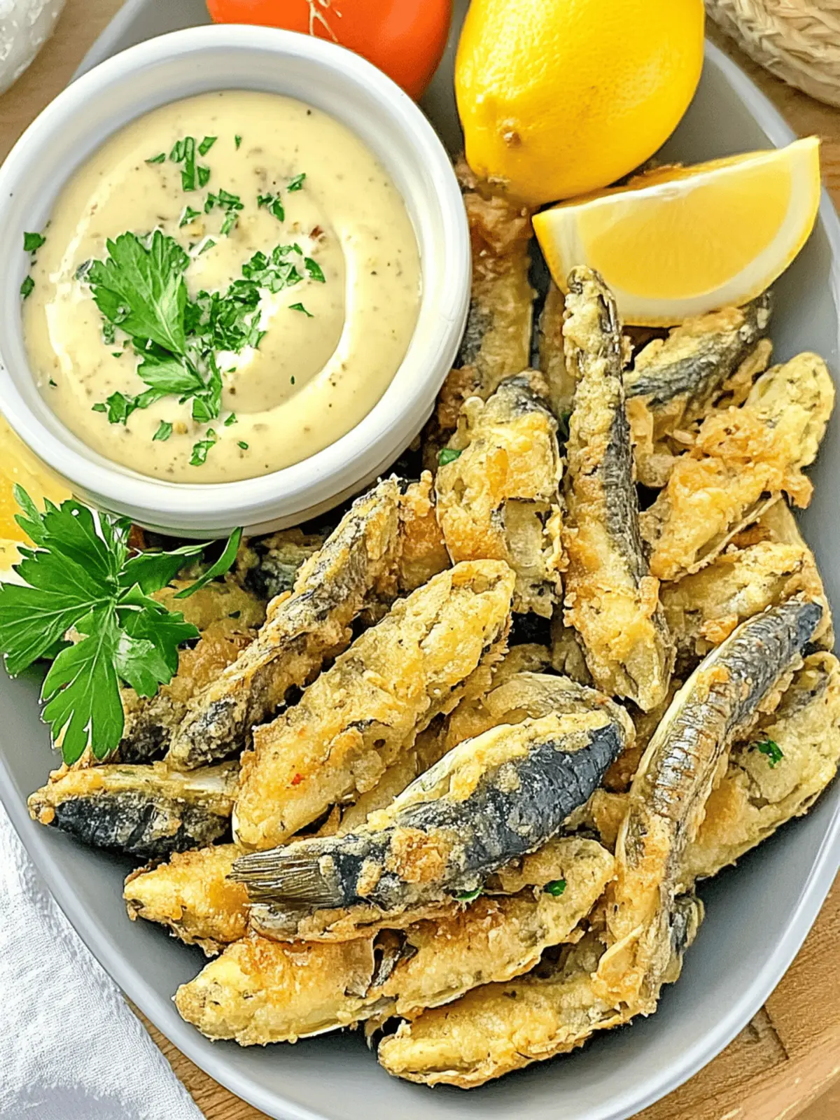Crispy Spanish-Style Fried Sardines with Zesty Garlic Aioli 5 Spanish-Style Fried Sardines