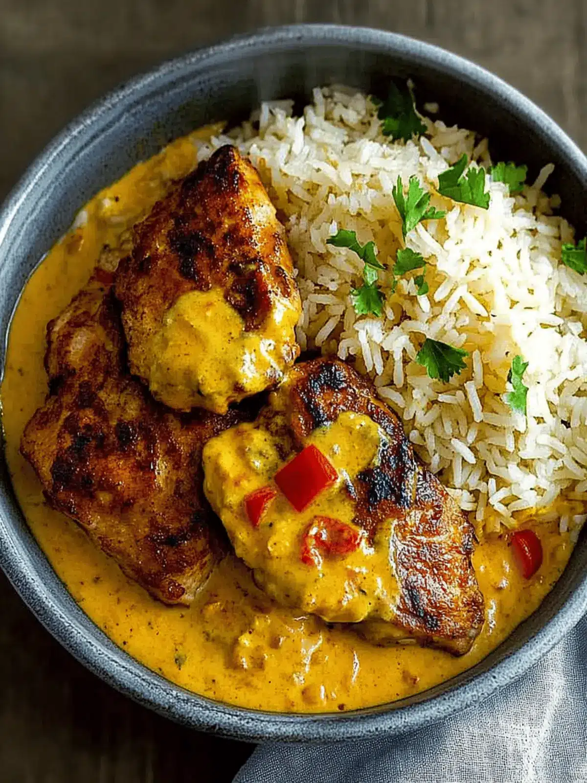 Savory Creamy Peri Peri Chicken with Rice in 30 Minutes 2 Creamy Peri Peri Chicken with Rice