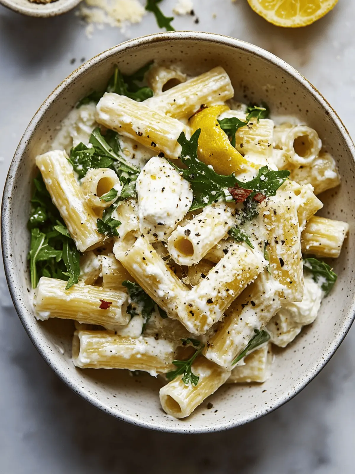 Lemon Ricotta Pasta With Arugula: Creamy Joy in 20 Minutes 3 Lemon Ricotta Pasta With Arugula
