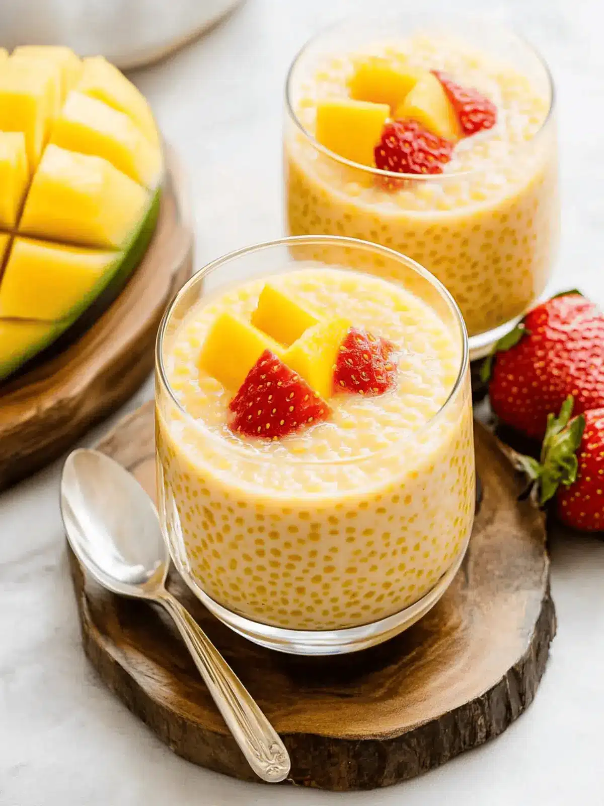 Delicious Mango Tapioca Pudding for a Tropical Treat! 5 Mango Tapioca Pudding (Mango Sago)