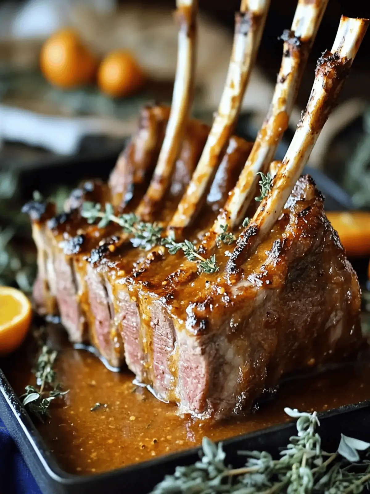 Roast Rack of Lamb with Apricot Mustard Glaze Made Effortless 5 Roast Rack of Lamb with Apricot Mustard Glaze